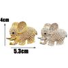 Bling Elephant Car Perfume Clips Auto Smell Air Freshener Car Ornaments Diamond Elephant Car Aroma Vent Clip Auto Interior Decor