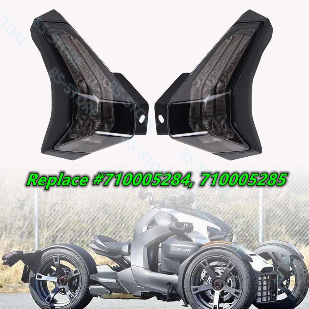 SetLED Taillights, LED Smoked Black Tail Light Brake Light Taillight for Can-Am Ryker 600 900 & Ryker Rall #710005284, 710005285