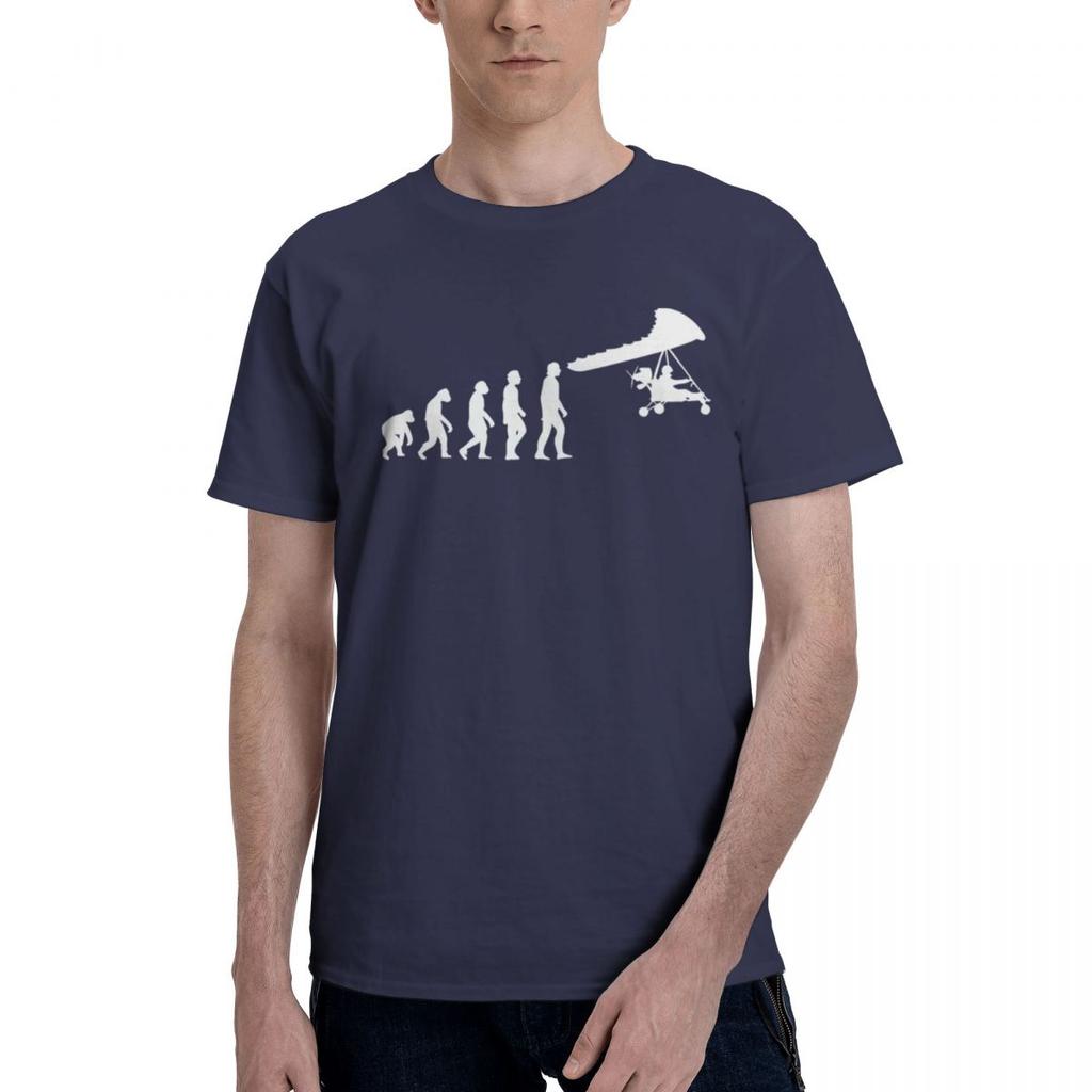 Entwicklung von Ultraleichtflugzeug-Piloten, Mann, der Segelflieger fliegt, 100% Baumwolle, Lässig, Atmungsaktiv, Bequem, Hemd, Herrenbekleidung, Marken, Grafik