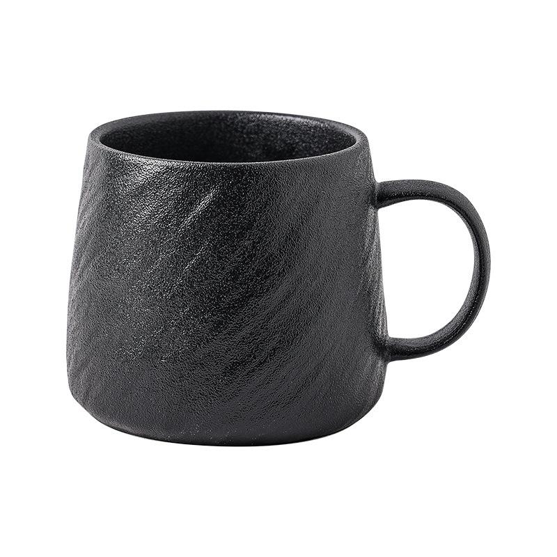 

Stone pattern ceramic mug, large-capacity drinking cup, niche boys water cup, teacup, office household couple cup 500ml