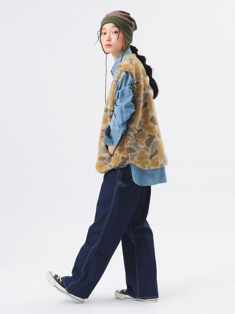 Beams Boy Damen 12oz Denim Malerhose, Indigo, Größe 0, 13240936578