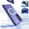 For Samsung Galaxy Z Fold 7 Matte Phone Case, with Protective Film [HD and Privacy], with Magnetic Suction,