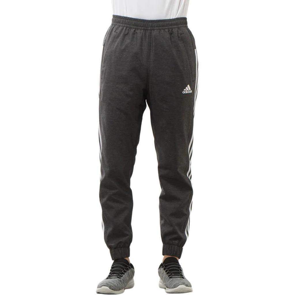 Adidas Vintage Sport Letter Print Striped Cuffed Knit Joggers Men Joggers Black IK7352