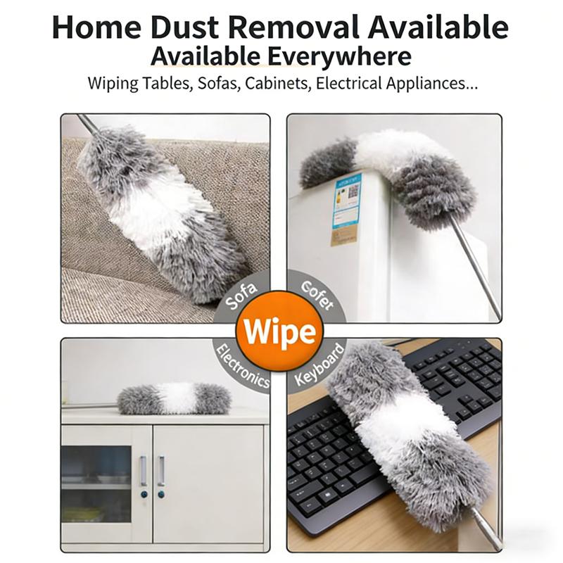 Microfiber Ceiling Fan Duster Extends Up To Long Handled Dust Locking Reusable And Cleaner Brush For Effortless Cleaning