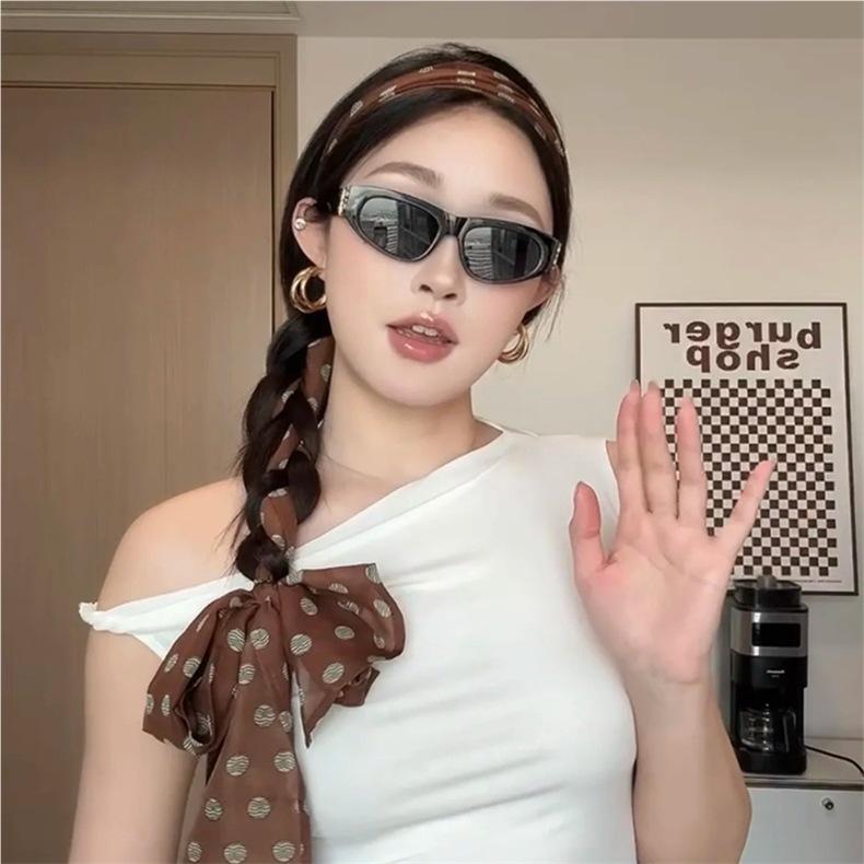 Korean Polka Dot Silk Scarf Ribbon for Women - 2025 Neck Tie Neckerchief