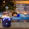 Flame Air Humidifier Jellyfish Electric Aroma Diffuser Lava Volcano Design Flame Effect Air Diffuser Mist Maker Machine