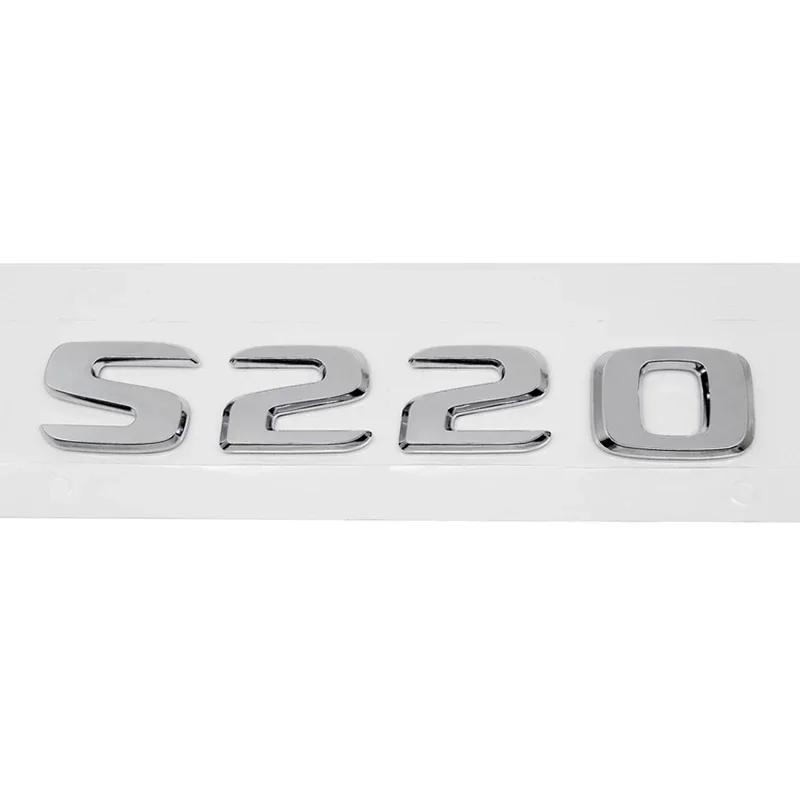 ABS Car Stickers Tail Box Letters Emblem for Mercedes Benz S55 S63 S200 S220 S250 S260 S300 S320 S350 Rear Trunk Badge Decals DY6