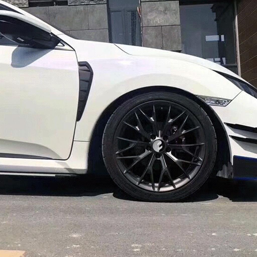 ABXV-4Pcs Car Front Bumper Lip Splitter Fin Long Air Knife Auto Body Kit Car Spoiler For Honda Civic 10TH Type-R 2019-2021
