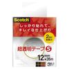 Tape 12mm X 35m Core Diameter Ultra-transparent S, (small Roll), 25mm, 600-1-12CN