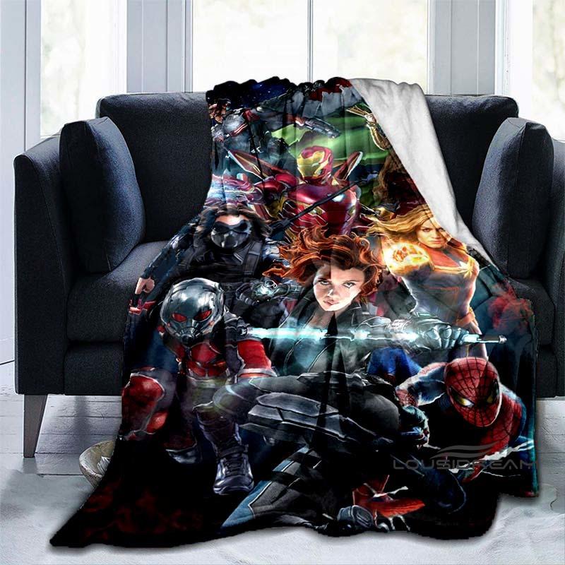 Customizable 2026 new Thor cartoon anime blankets bedroom decorations warm flannel sofa blankets suitable for home bedroom