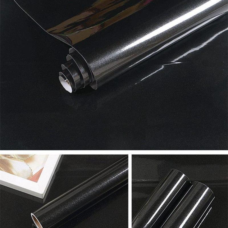 Self-adhesive Wallpaper Decorative Vinyl Matt White Adhesive Paper for Livingroom Furniture Wall Kitchen Cabinets Decoration PVC