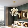Modern Luxury Crystal Chandelier Dandelion Round Ball Pendant Ceiling Lamp for Dining Living Room Hanging Light New