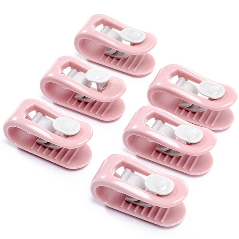 6PCS Bedroom Bed Sheet Clips Quilt Holder Non-slip Quilt Blanket Clip Curtain Blankets Quilt Cover Clip Fastener Fixer Device