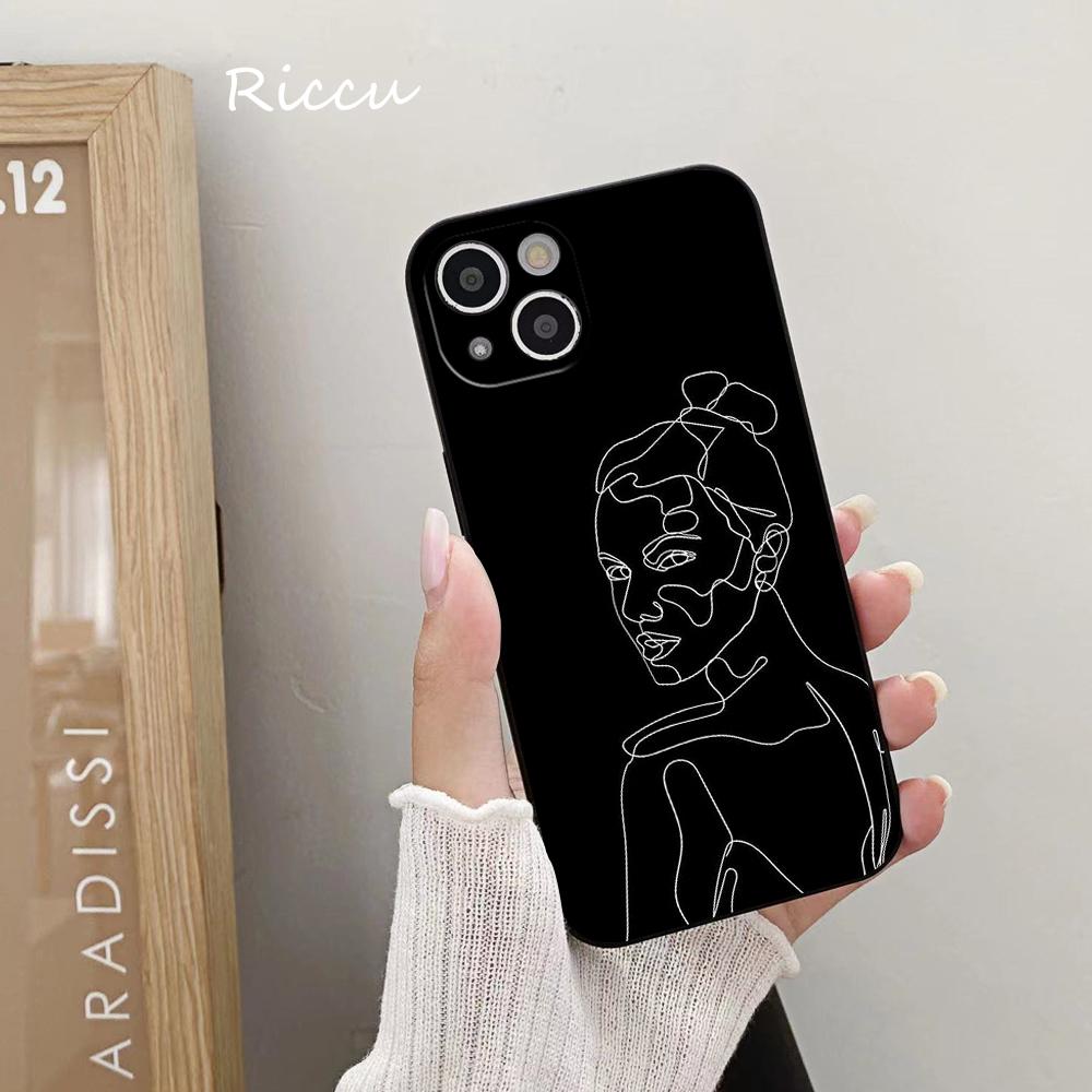 FOR IPhone 14 Beautiful Body Line Art Soft Case for Iphone 14 11 12Pro 8 7 Plus X 13Pro MAX SE2020 XR XS Covers