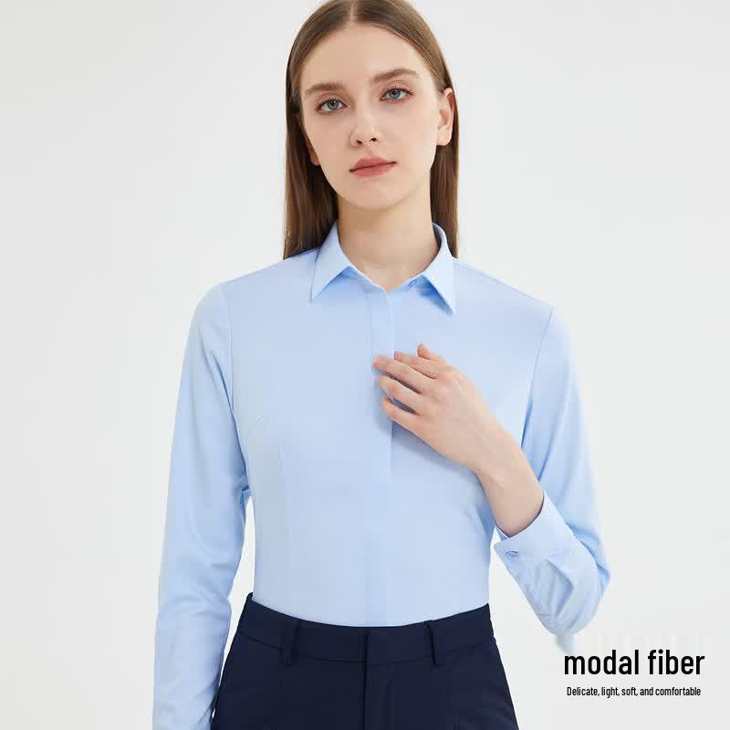 

Women s Professional Modal Blend Long-Sleeve Shirt 36