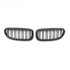 For BMW 6-Series E63 E64 2004-2010 Glossy Black Single Line Style Car Front Bumper Grilles Matte Racing Grill Accessories