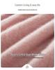 Women's Double-Strand High-Neck Cashmere Sweater - Autumn/Winter Loose Knit Pullover Base Layer