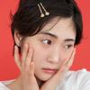 [2SET] petit flower hair pin - gold