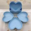 Heart-shaped Bone China Snack & Peel Plate