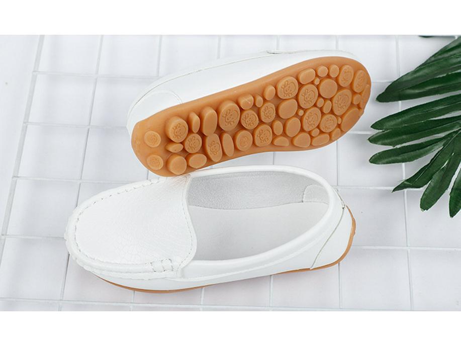 Boys' Summer Leather Loafers - New Casual Kids' Shoes 