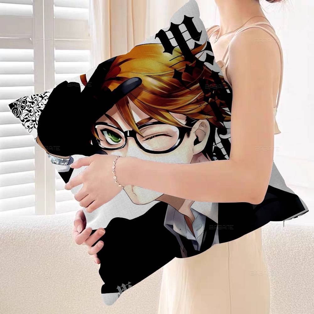 Anime Black Buutler Cushion Cover Car Throw Pillow Case For Sofa Car Christmas Gift Xcm Xcm