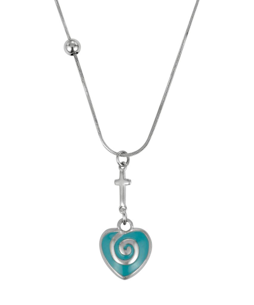 Nff Heartmaze Necklace-Blue