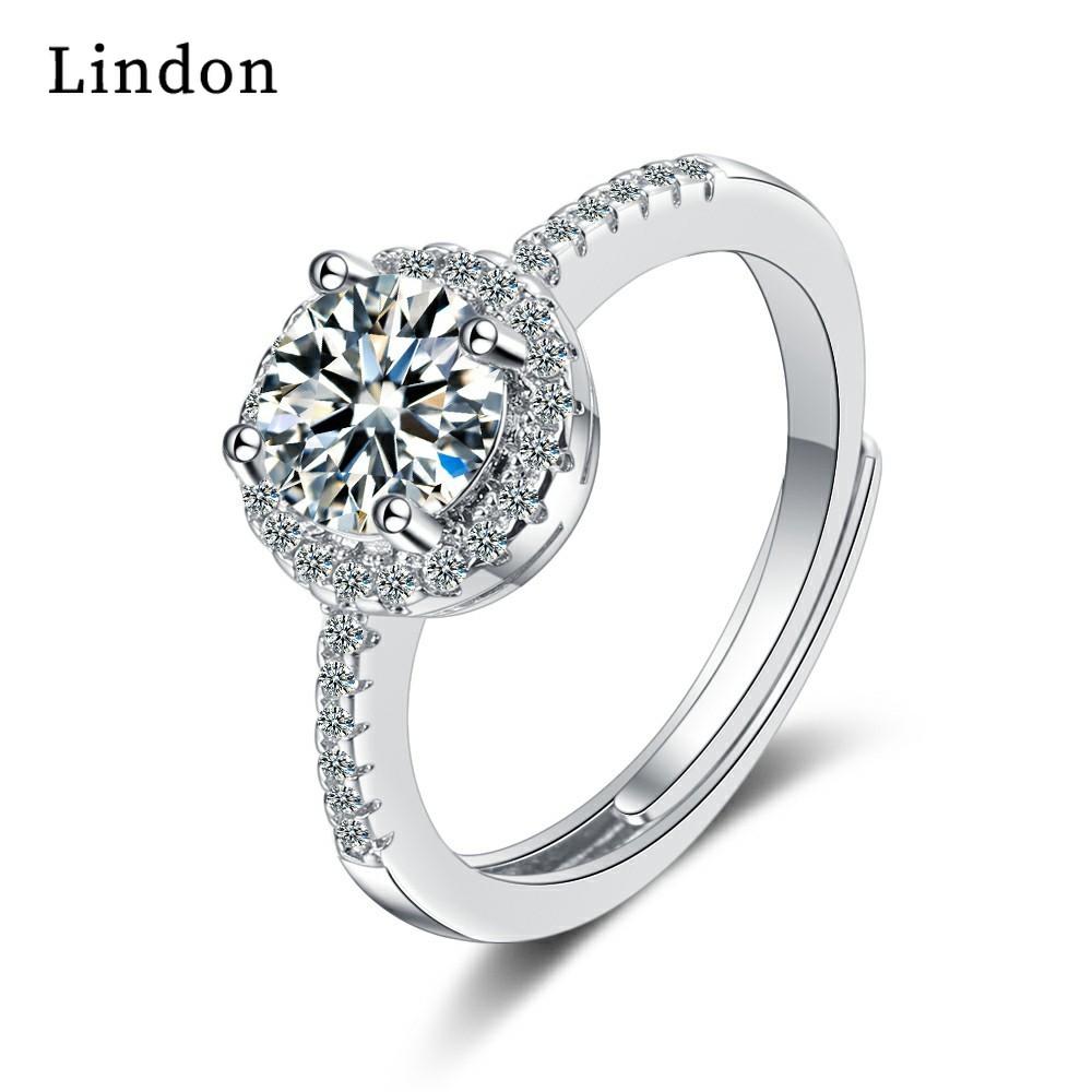 

Классическое кольцо Lindon с медным цирконием, женские ювелирные изделия, свадебный подарок для вечеринки