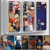 Cute P-Paddington Bear Phone Case for Samsung A17 A37 A57 A07 A16 A26 A36 A56 A06 A02S A12 A22 A32 A52S A04S A14 A24 A34 A54 A03
