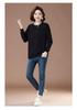 Women's Loose-Fit Pure Cotton Hoodie - Plus Size, Tummy-Covering, Slimming, Casual Spring/Autumn Top for Middle-Aged Mothers
