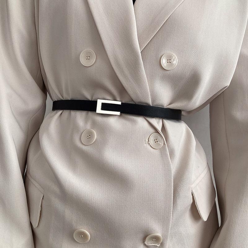 Black Pu Fashionable Waist Belt For Women Ideal For Suits And Coats In 2023 Autumn