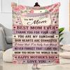 Mother's Day Love Blanket Suitable for Sofas,travel, Living Rooms Also a Good Gift for Friends and Family Suitable for All Seasons.
