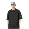 Reebok Beats Tee Series Solid Color Round Neck Loose Short Sleeve T-Shirt Unisex Tops Black 23RCS417U001