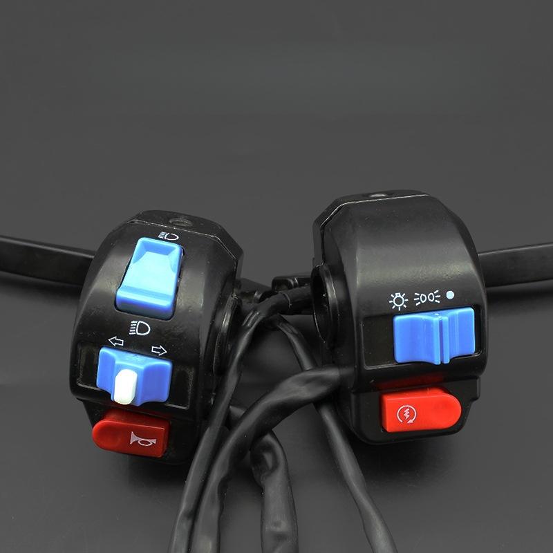 1/2Pcs Electric Bike Scooter Handlebar Switches Motorcycle Horn Button Turn Signal Button Switche Control For Gy6 50Cc 125Cc