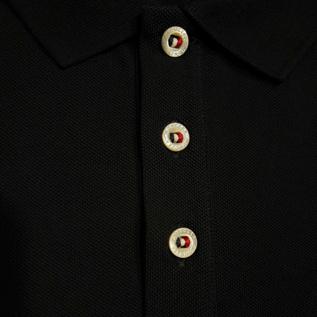 Used MONCLERPolo shirt black mens