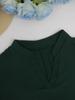 Plus Size Solid Color V-Neck Long Sleeve Button-Up Top - Women's Spring/Autumn Elegant Shirt