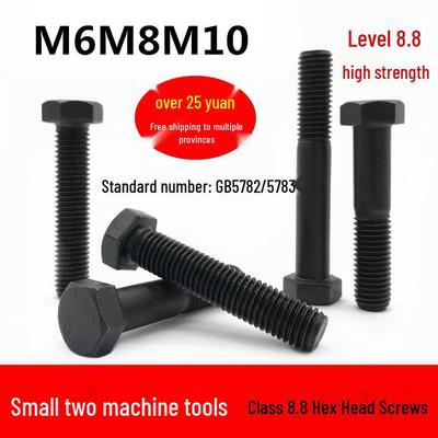 Bulloni e Viti a Testa Esagonale, Classe 8.8, Filettatura Piena/Parziale, M6/M8/M10, GB5782/GB5783