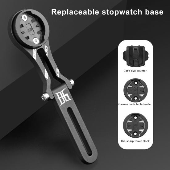 Bike Computer Mount Angle Adjustable Lightweight Heavy Duty Aluminum Alloy Universal Mountain Road Bike Handlebar Computer Holder Cycling Accessories
