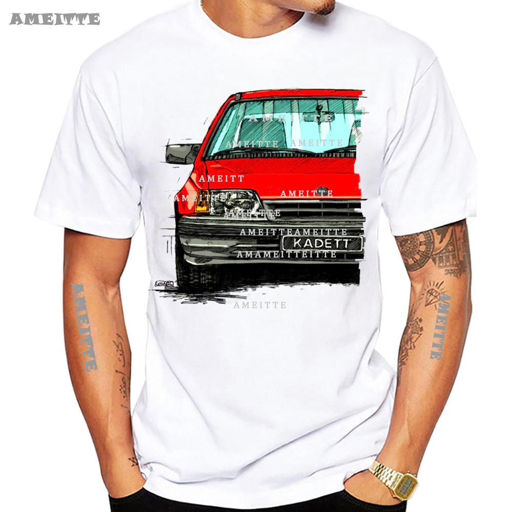 

Drive The Classic Opeles Kadett E Late Model T-Shirt Men Short Sleeve Vintage White Casual Cool Boy Tees Mans Tops 4XL