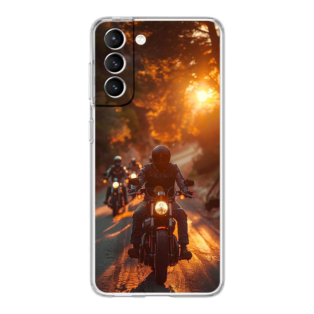 Phone Case For Samsung Galaxy S25 S24 S23 FE S22 Ultra S20 S21 5G S10 S9 Plus S10E S8 Soft Cover Moto Cross Motorcycle Sports
