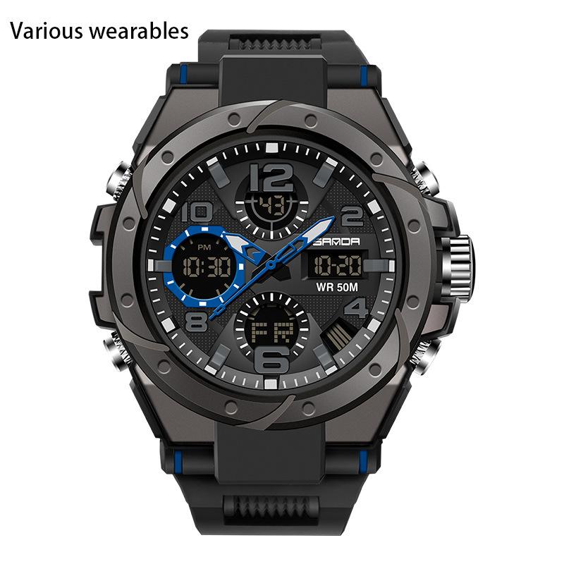 New Harajuku Style Skull Waterproof Men's Electronic Multi-Function Electronic Watch Outdoor Sports Men's Watch