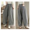New Women Autumn Denim Jeans Big Size Casual Loose Trousers Long Pants Plus Size