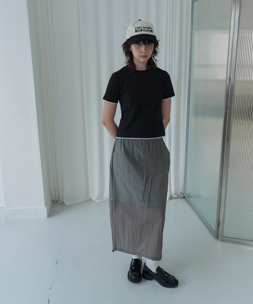 Epeueidi Tiered Skirt (Grey)