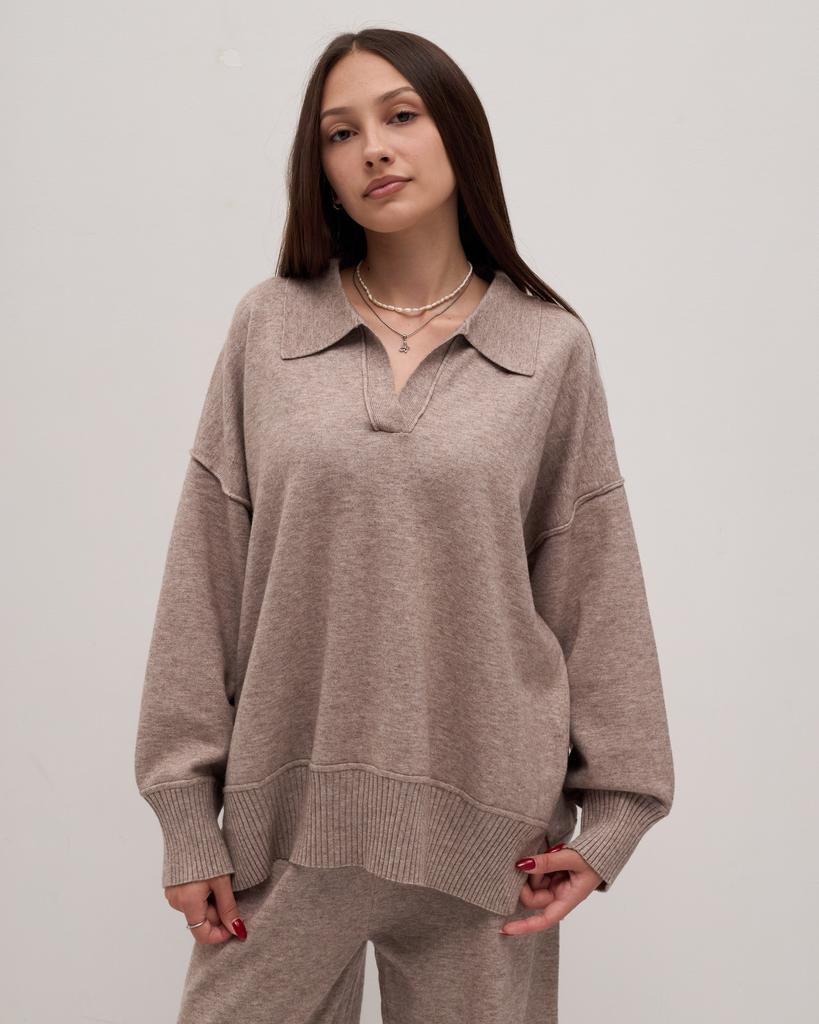 Костюм женский трикотажный LIA 79200 визон (кофта, штаны)