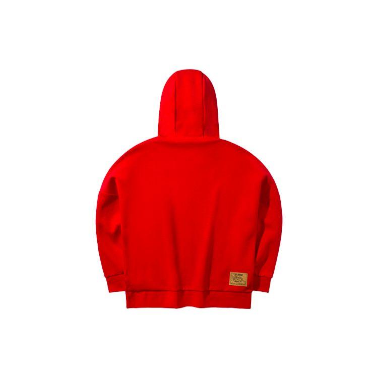 Li Ning Loose Fit Hoodie Sports Jacket Women Jackets Cinnabar-Red AWDQ136-1
