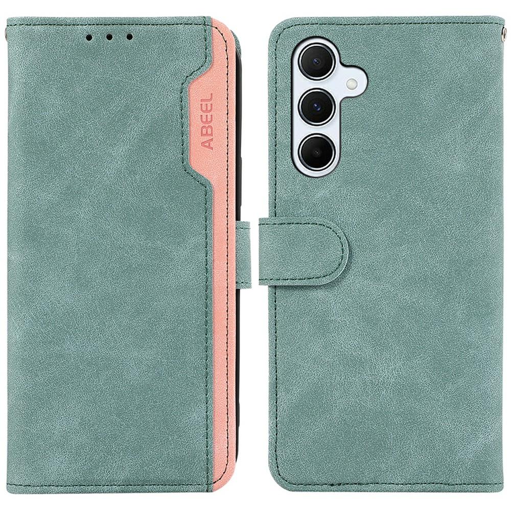 ABEEL For Samsung Galaxy A56 5G Case Color Splicing Leather Flip Phone Cover RFID Blocking