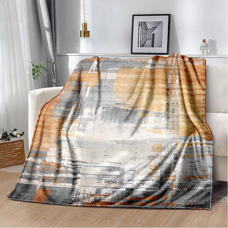2025 New Style Bohemian Abstract Modern Art Geometry Blanket,Soft Throw Blanket for Home Bedroom Bed Sofa Travel Picnic Gift Kid