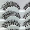 5 Pairs False Eyelashes Lightweight Natural Look Synthetic Fiber Women False Eyelashes for Makeup