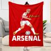 Arsenal Player Action Blanket Soft Warm Cozy Perfect for Picnics Couch Office for All Seasons Digital Print Best Holiday Gift for Friends Family