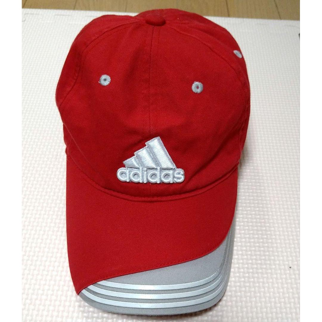 Used adidas RED logo embroidery cap