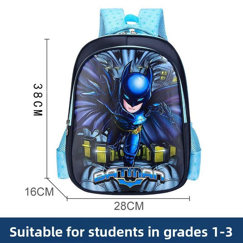 

Cartoon Kids Backpack With Spider Man Frozen Iron Man Print Design For Elementary School Students Superman